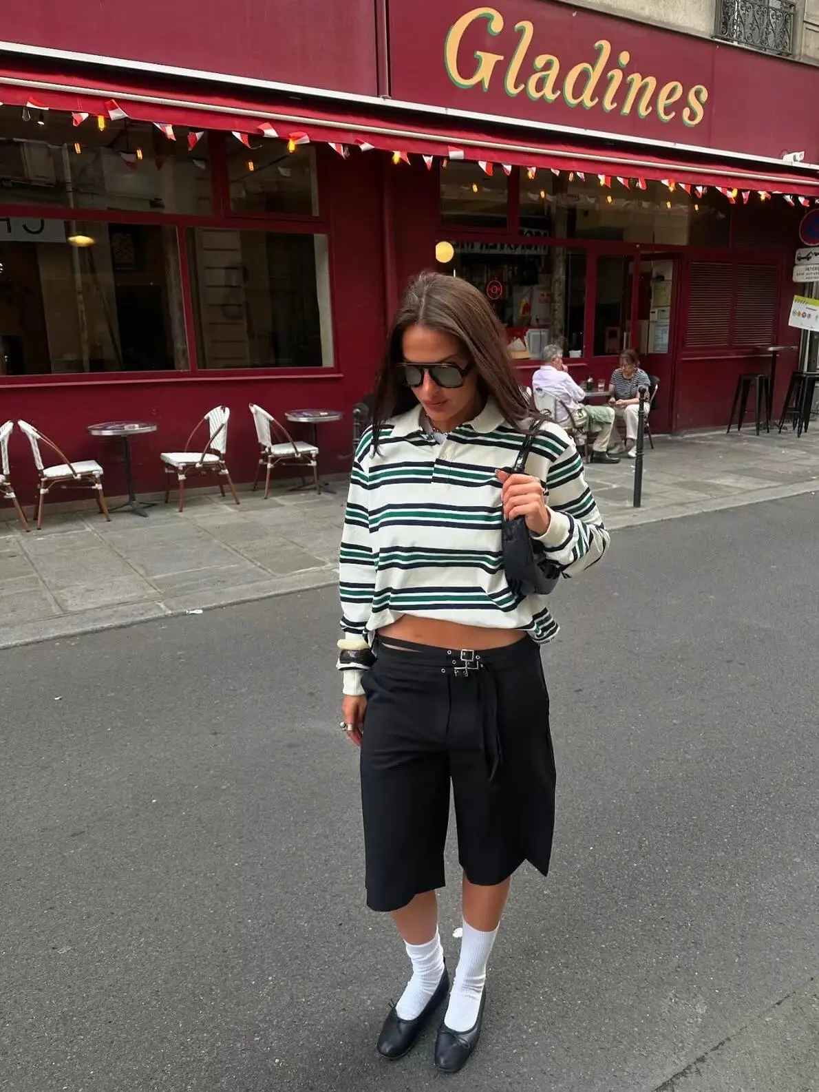 Summer 2025 Polo Shirts Woman Long Sleeve Tops Women Striped Vintage Clothes Po… - Image 5