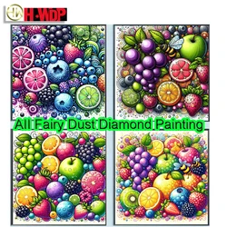 Frutta 100% fata polvere pittura diamante paesaggio pieno quadrato diamante ricamo punto croce AB diamante arte cristallo decorazioni per la casa