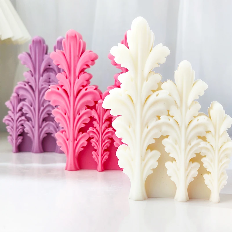 

Leaf forest silicone mold making multi leaf candles, handmade aromatherapy gypsum ornaments, leaf cake mold