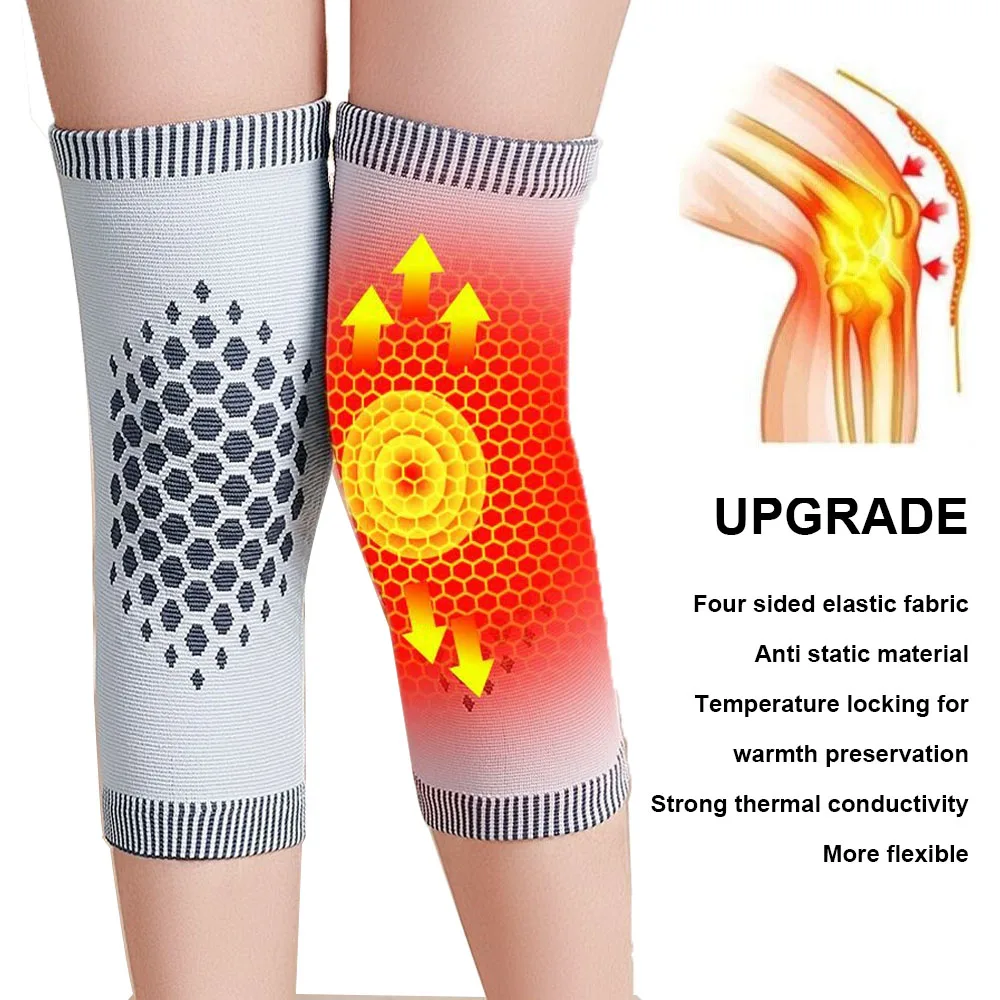 

1 Pair Dot Matrix Self heating knee protection warm knee breathable wormwood Knee Pads Joint Pain Relief Leg Warmer Massager