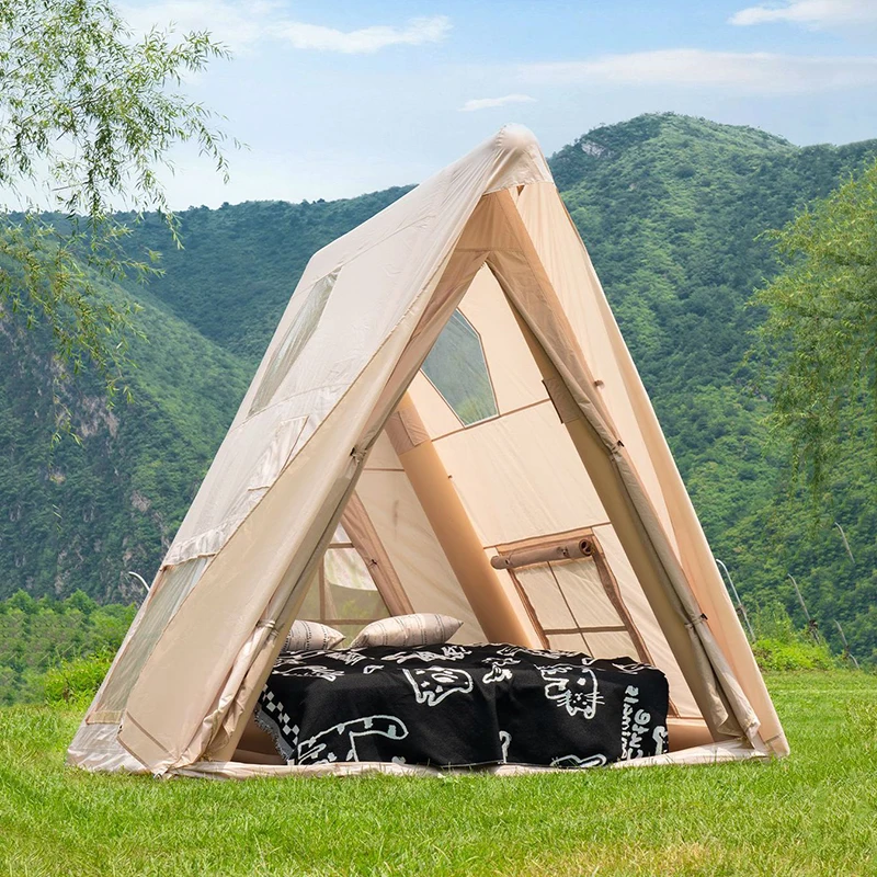 

Large High Quality Luxury Modern Oxford Fabric Inflatable Camping Tent Four-Season 3000+ Waterproof Portable Outdoor Shelter