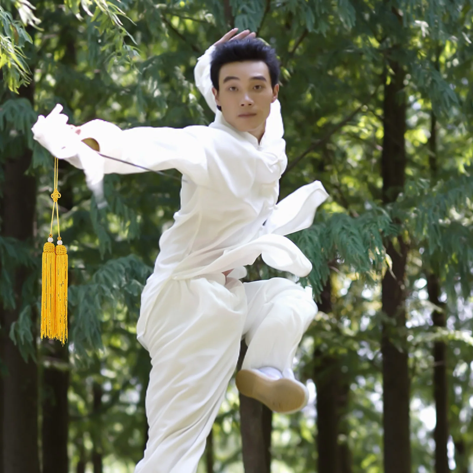 

Secure Vibrant Sword Pendant Large Bright Color Hanging Decor For Tai Chi Martial Arts Equipment Chinese Sword Tail Tassel