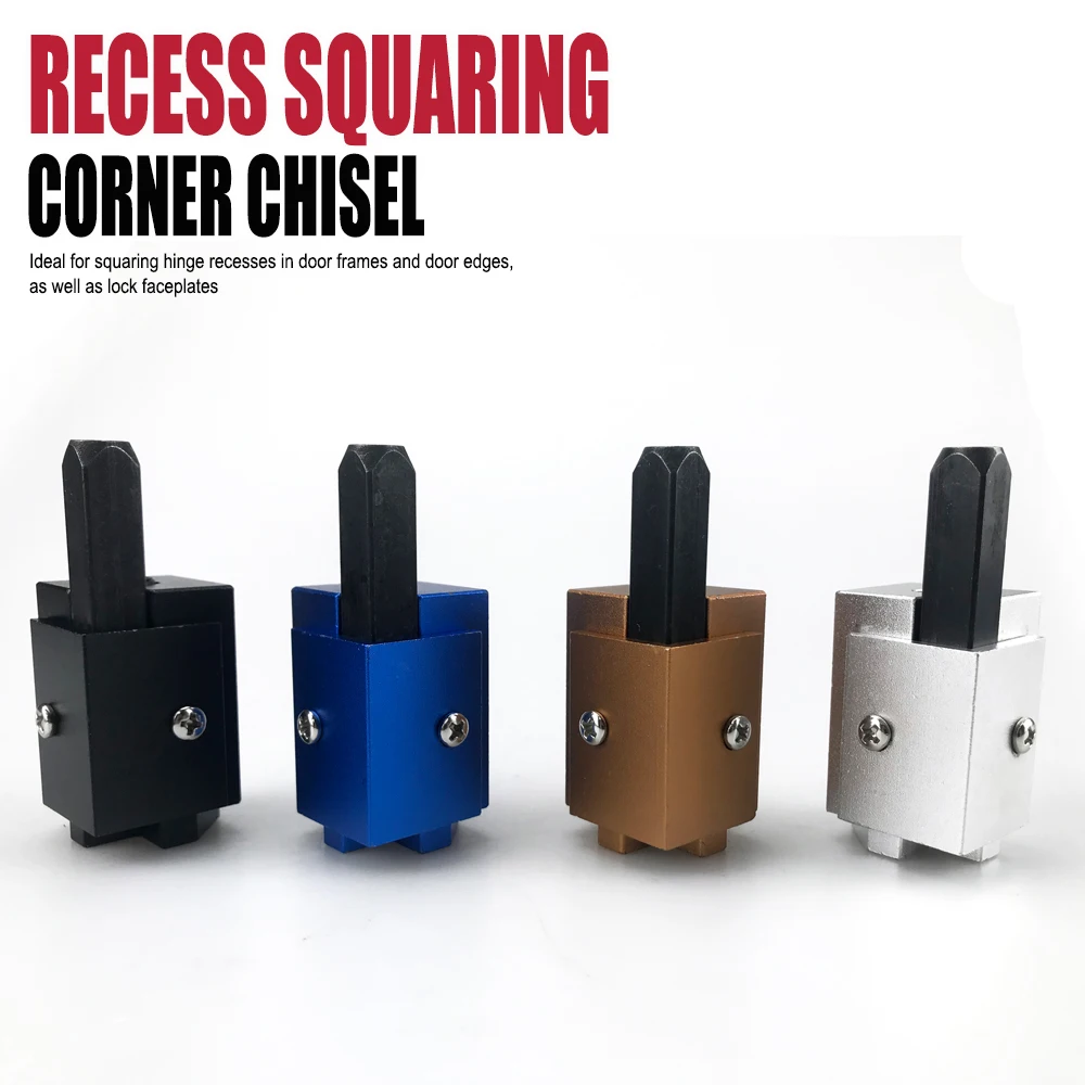 Recess Squaring Corner Chisel Hinge Mortise Jig, Woodworking Door Hinge Recess Tool for Squaring Hinge Recesses in Door Frames