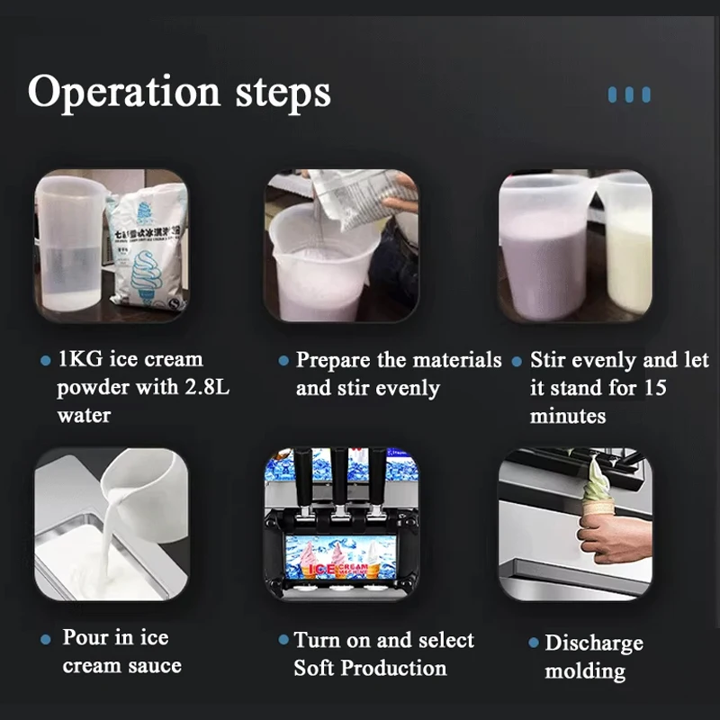 آلة الآيس كريم التجارية آلة الآيس كريم الصغيرة آلة الآيس كريم الناعمة العمودية #1