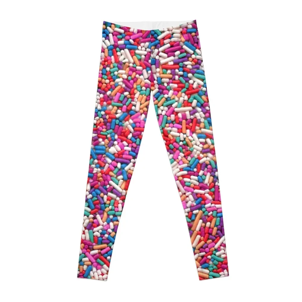 

Rainbow Sprinkles - Magenta Leggings Fitness woman sports for Womens Leggings