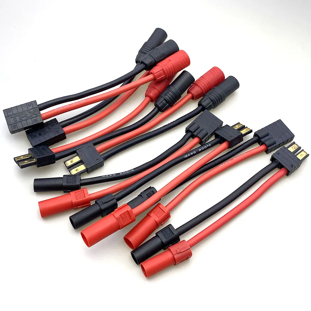 

﻿ 1pcs TRX Male/Female To AS150/XT150 Plug Adapter 12AWG Silicon Wire DC Power Balanced Charging Conversion Cable Connector