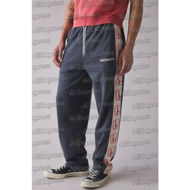 

Honda 2025 Men's Fashion Casual Pants Quick-Dry Sports Motorcycle Racing Sweatpants Light Wear Autumn/Summer Outdoor Long Pants