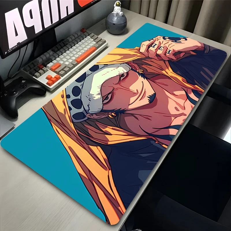 Mouse Pad Anime Non-Slip Rubber mousepads Game player notebook computer Pad table mat PC carpet O-ONE PIECES Law Mousepad XXL XL