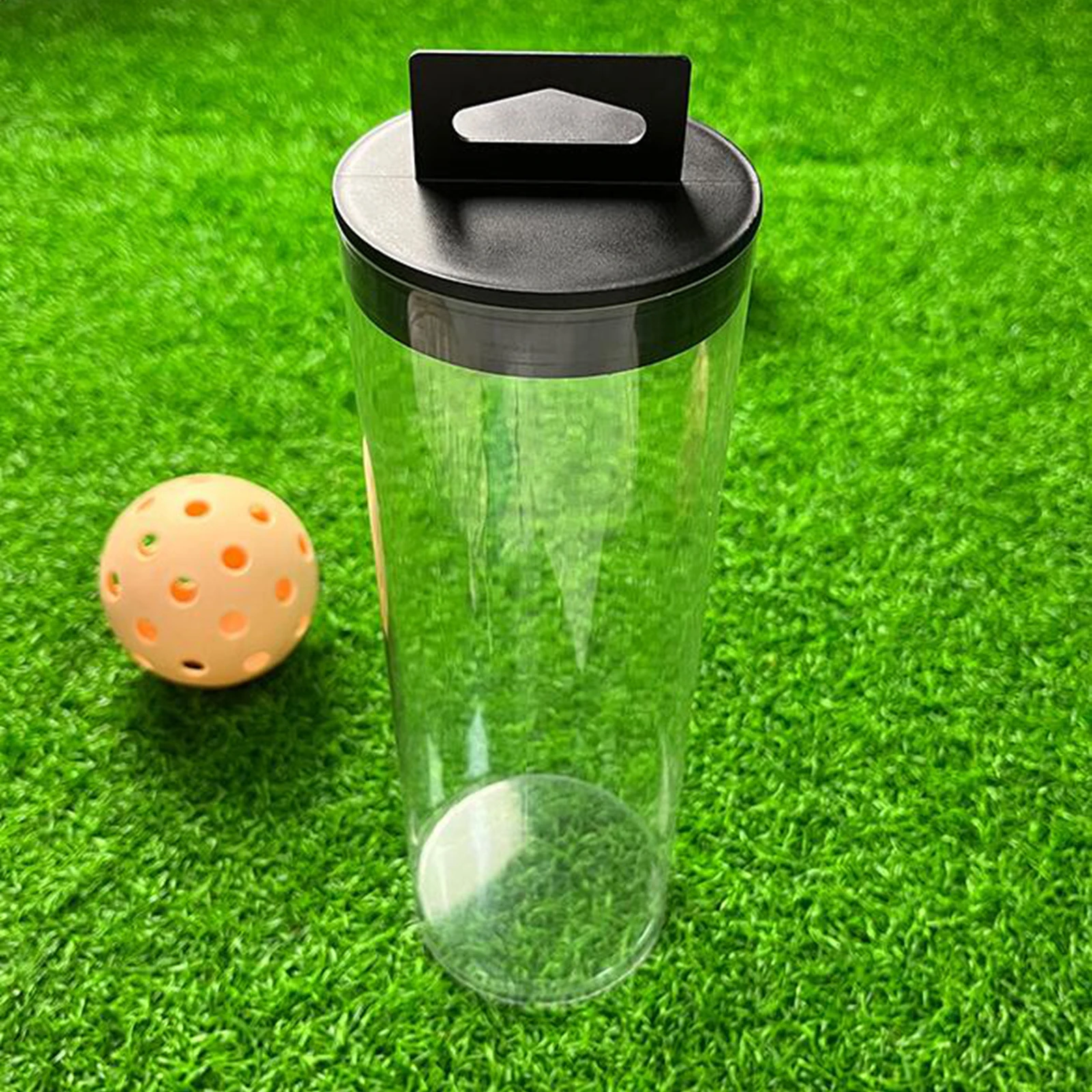 Tennis Ball Can Holder Pickleball Ball Storage Tube Durable Tennis Tube with Lid Pickleball Organizer for Golf Outdoor Training