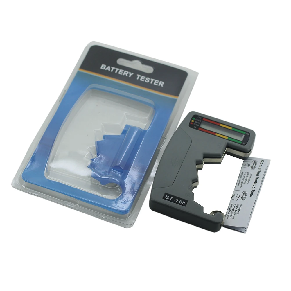 Tester for AA AAA 9-volt Pointer Digital Checker Power Level Indicator Health Meter Voltage