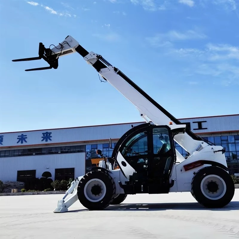 Small Farm Telehandler 1.5 Ton Telescopic Boom Handler 4x4 Reach Forklift CE Compact Loader Machine for Agriculture Jobs