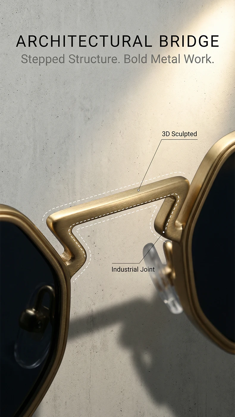 Kleine Rahmen Hexason Steampunk Sonnenbrille Männer 2025, Luxus Marke Vintage Punk Brillen Klassische Polygon Metall Sonnenbrille Männlich UV400 – Detail 6