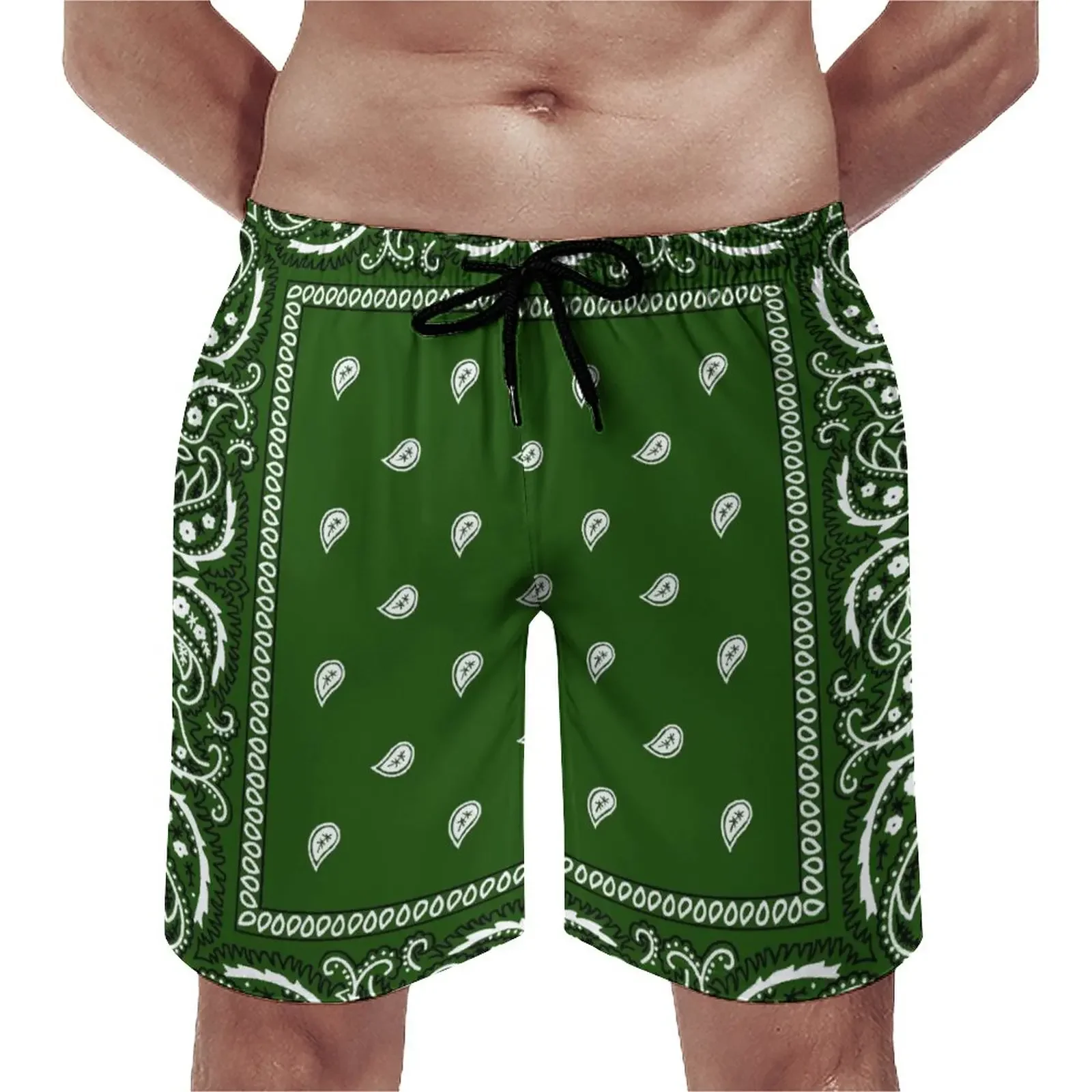 

Bandanas Summer Sports Shorts Hawaiian Holiday Beach Shorts Surfing Shorts Custom Casual Shorts Beachwear Custom