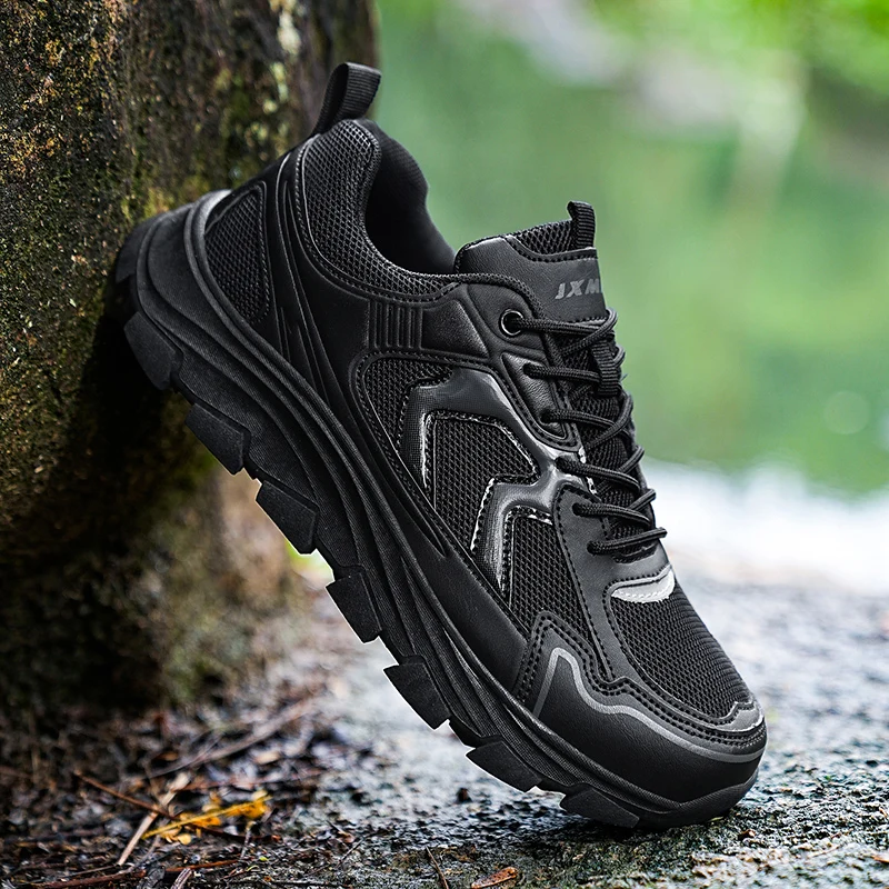 

Мужская походная обувь с дышащей сеткой, треккинговая обувь, кроссовки для альпинизма, охотничьи тактические ботинки, уличные дорожные кроссовки