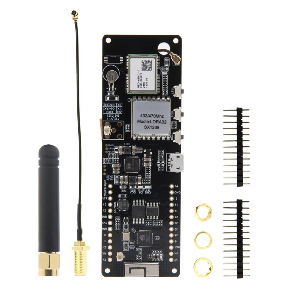 

LILYGO TTGO T-Beam V1.2 ESP32 Development Board with NEO-M8N GNSS GPS Module 433/868/915/923Mhz LoRa Programmable Devices