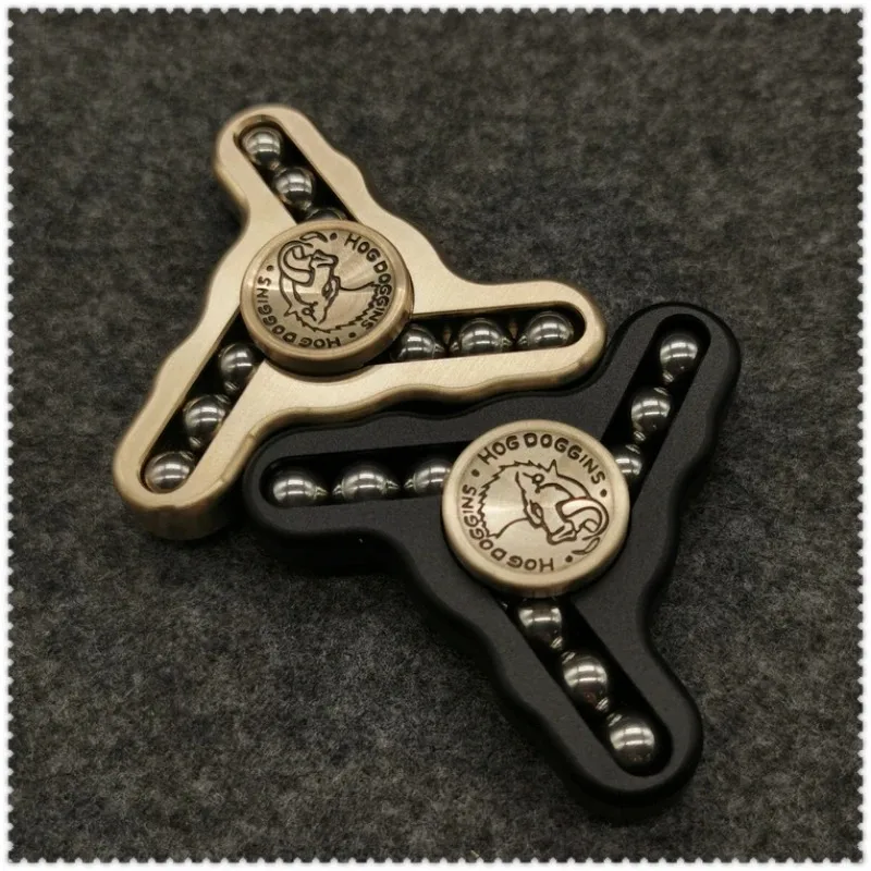 Fidget Spinner en alliage de titane Edc, artefact de décompression pour adultes, pour soulager les jouets inégalés, jeu de marée Portable créatif à trois feuilles