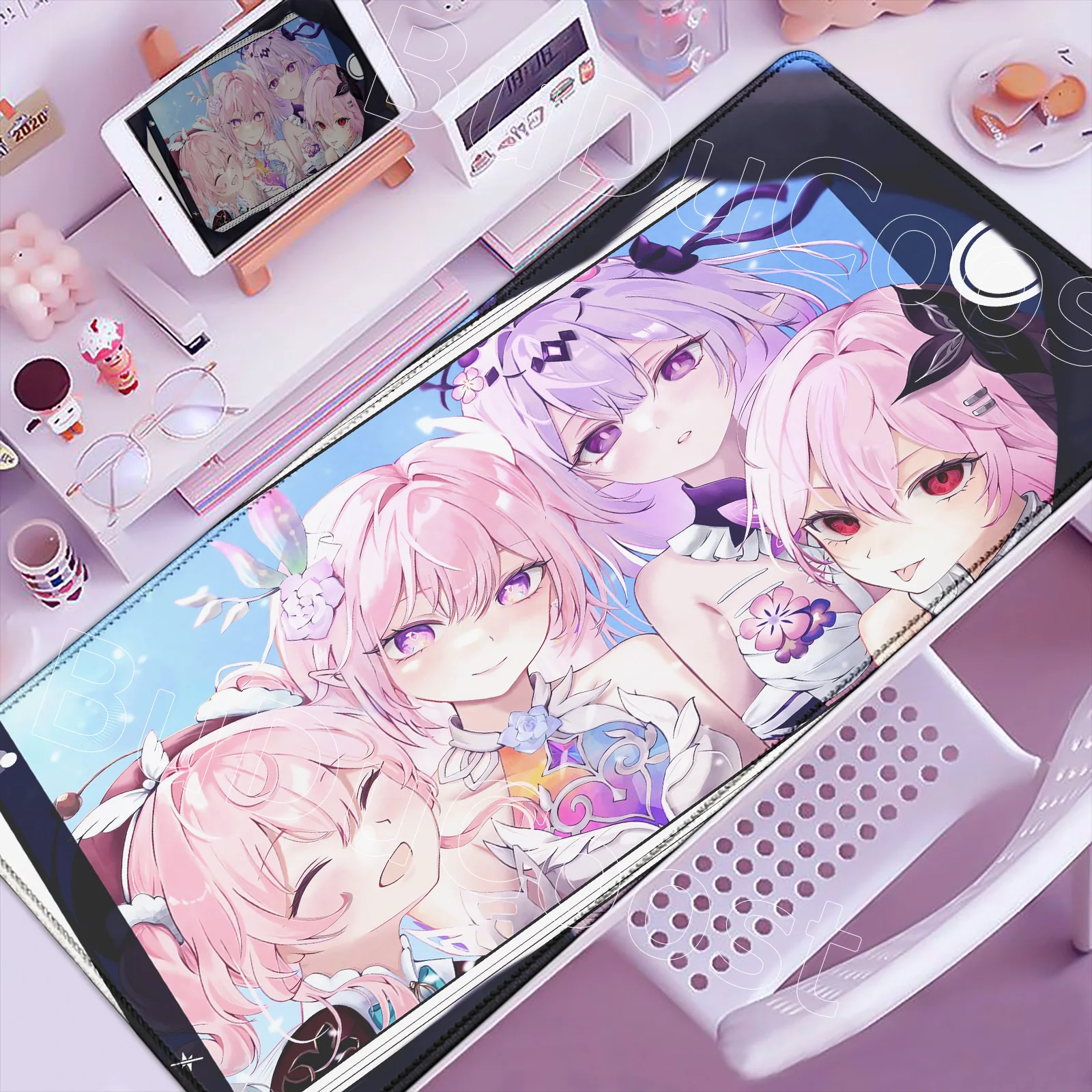 

Pretty Cute Anime Girl Castorice Cyrene Evernight Hyacine Mouse Pad Laptop PC Mousepad Honkai Star Rail Anime Gaming HD Desk Mat
