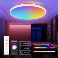 Modern Ceiling Lamp With Remote Control Room Decor Dimmable RGB LED Ceiling Light Fixture For Living Room Bedroom Corridor 2