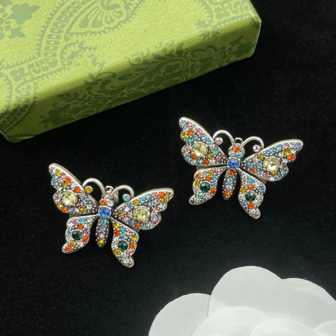 

Medieval personality fashion retro craft atmosphere butterfly earrings