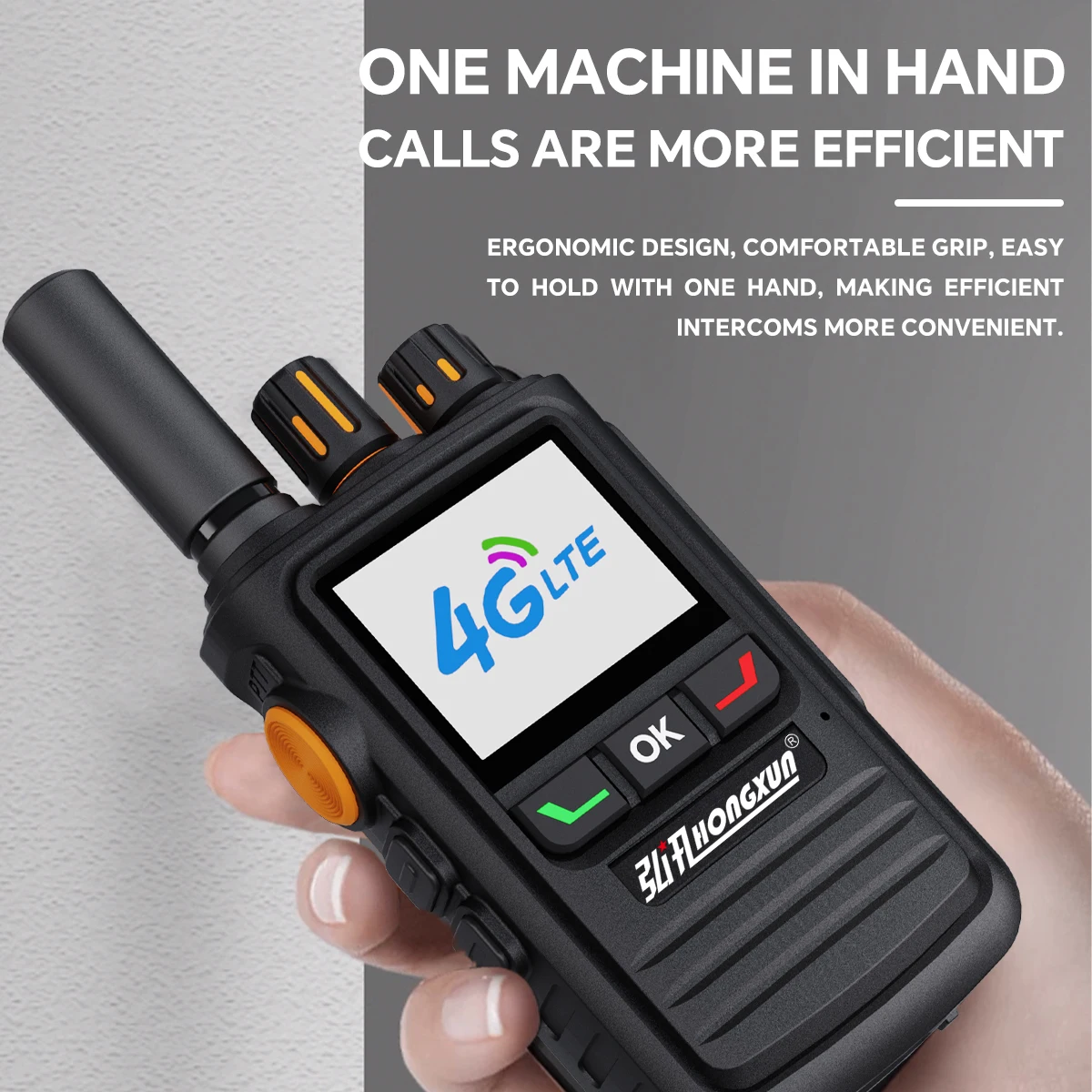 

Walkie Talkie HX-T280 4G POC 5000KM Bluetooth GPS SOS LCD Display Wireless Link Anti-Interference High-Fidelity Output