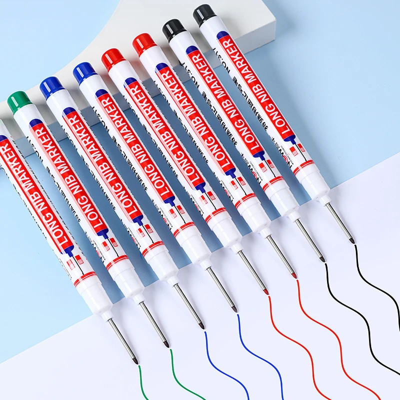 Special Purpose 20mm Long Nib Paint Pen Quick Drying Waterproof Xylene-Free Metal Wood Glass Marker Pen Stationery
