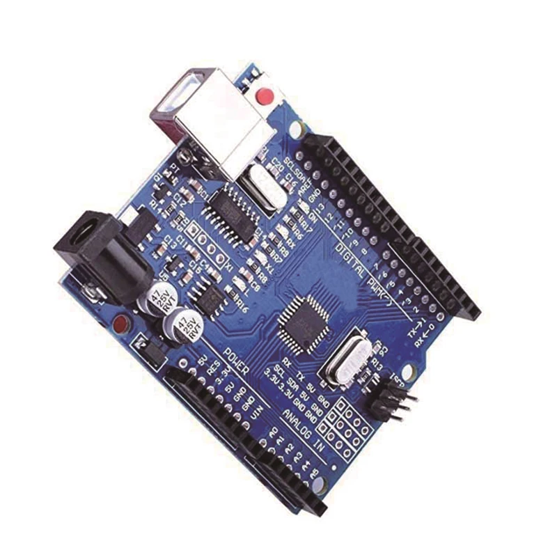 Imagem -03 - Placa de Desenvolvimento de Uno r3 Atmega328p Ch340 Ch340g para Arduino Uno r3 com Cabeçalho Reto do Pino