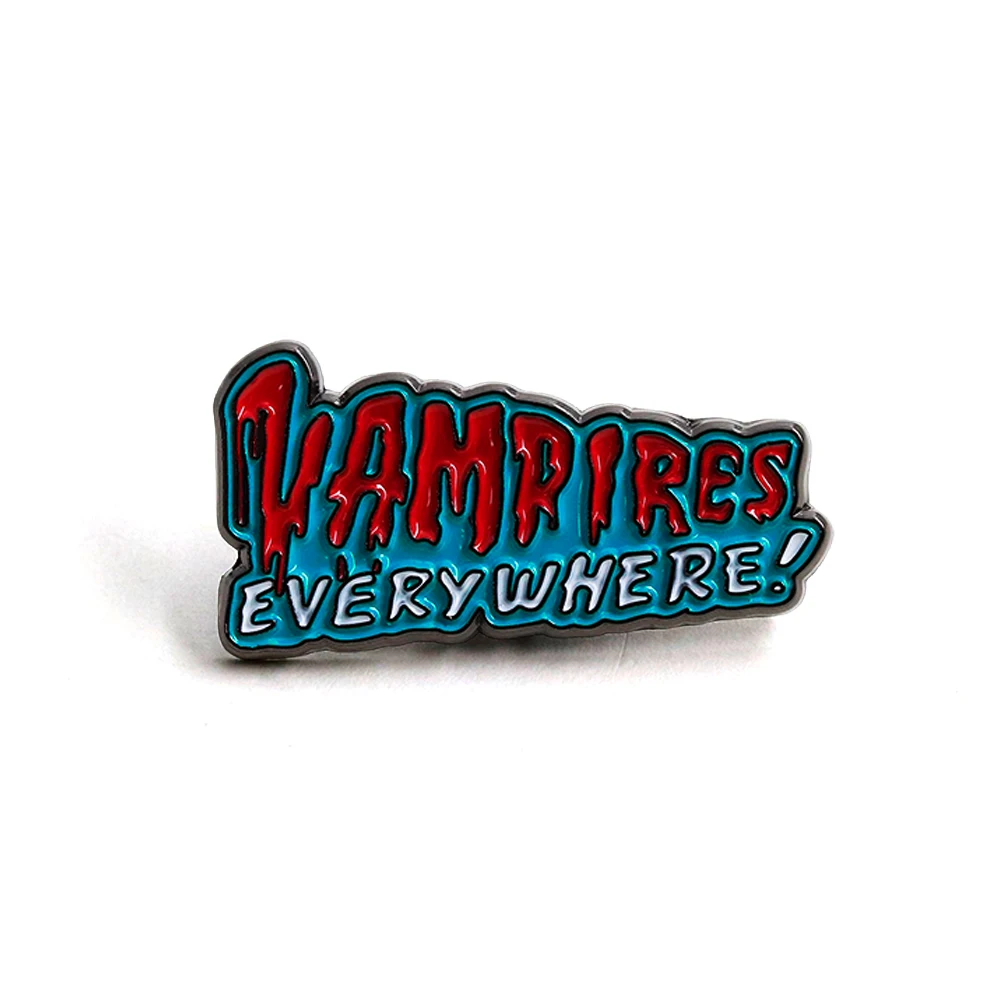 Vampires Everywhere Rock Band Logo Brooch Gothic Band Badge Vampire Horror Theme Enamel Pin Fans Collect Decorative Accessories