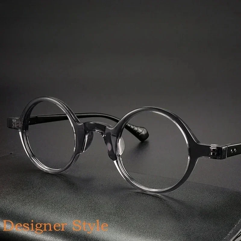 

Ретро круглые TR90 оптические очки по рецепту оправа сверхлегкие модные дизайнерские очки для мужчин и женщин настраиваемые линзы