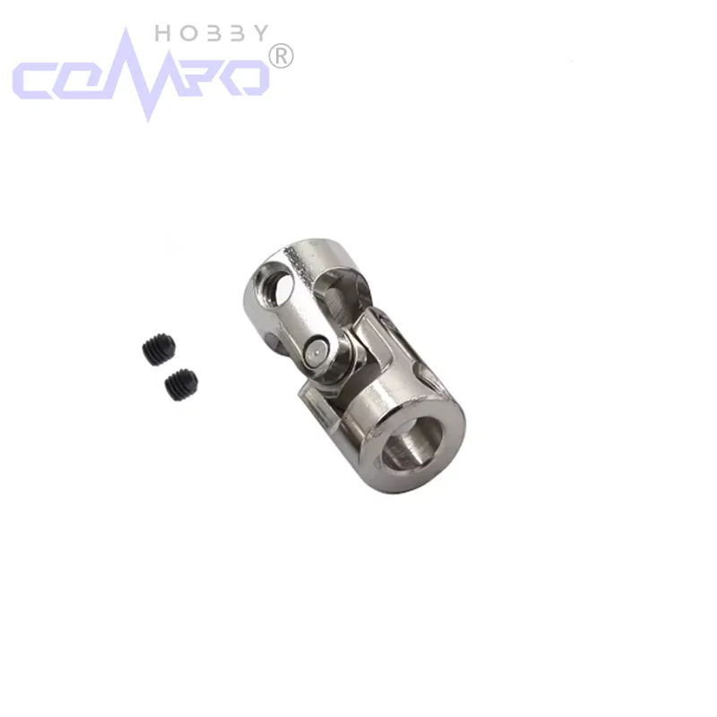 Acoplador de eixo de carro para barco rc, conector de motor de junta cardan de metal, acoplamento de junta universal cardan 2/2.3/3/3.17/4/5/6/8/10/12mm, 1 peça