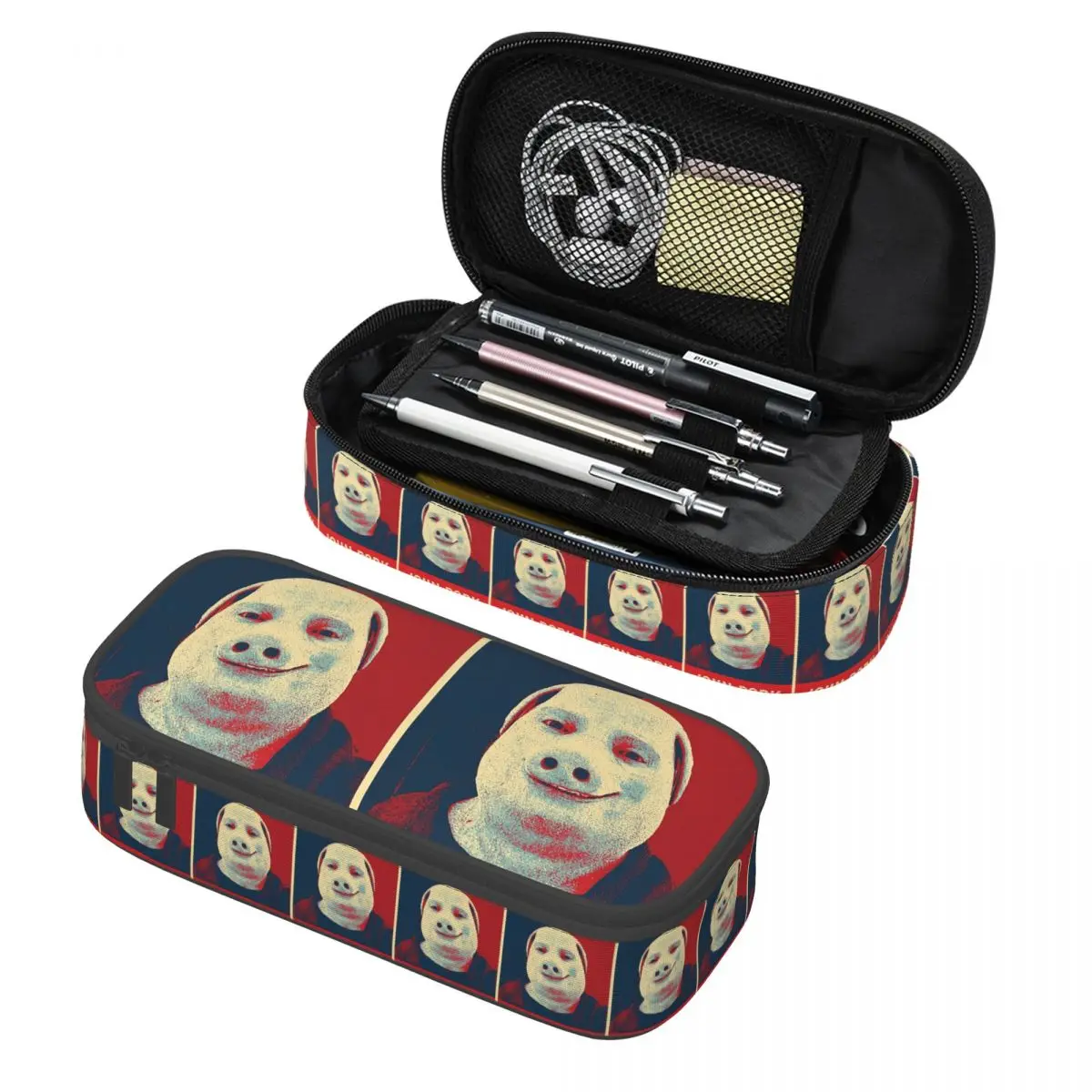 

John Pork Is Calling Pencil Case Pencil Pouch Storage Stationery Supplies Large Storage Pen Box Pencil Bag for Students