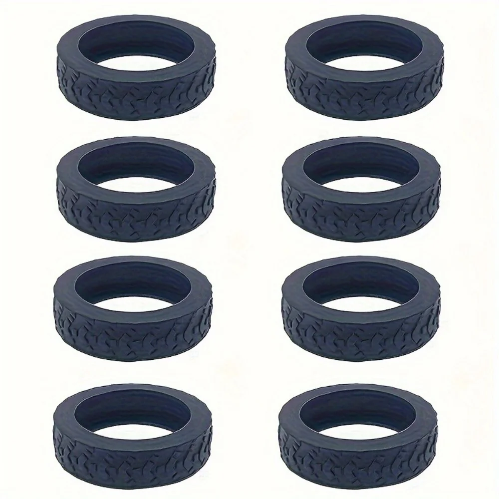 8Pcs Thicken Texture Silicone Wheels Protector Travel Luggage Caster Shoes Reduce Noise Wheels Guard Cover Luggage Accessories