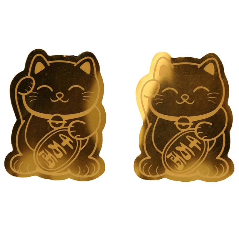 Smooth Matte Lucky Gold Foil Mobile Phone Decoration New Year Stickers DIY Self-adhesive Patch Sticker 2024 New