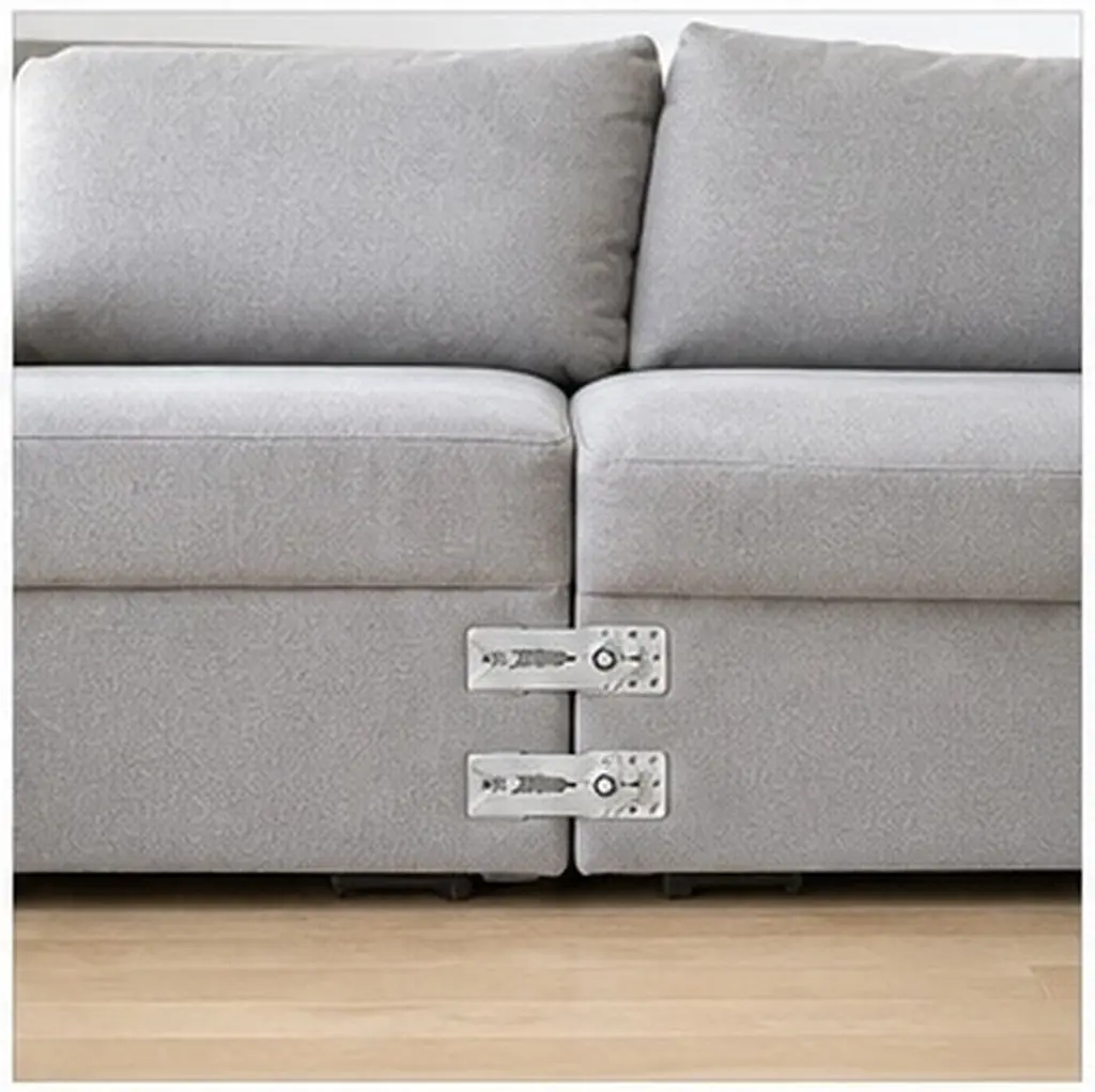 2Pcs Sectional Couch Connectors Iron Sofa Connector Pin Buckles Replacement Stable Furniture Connecting Parts