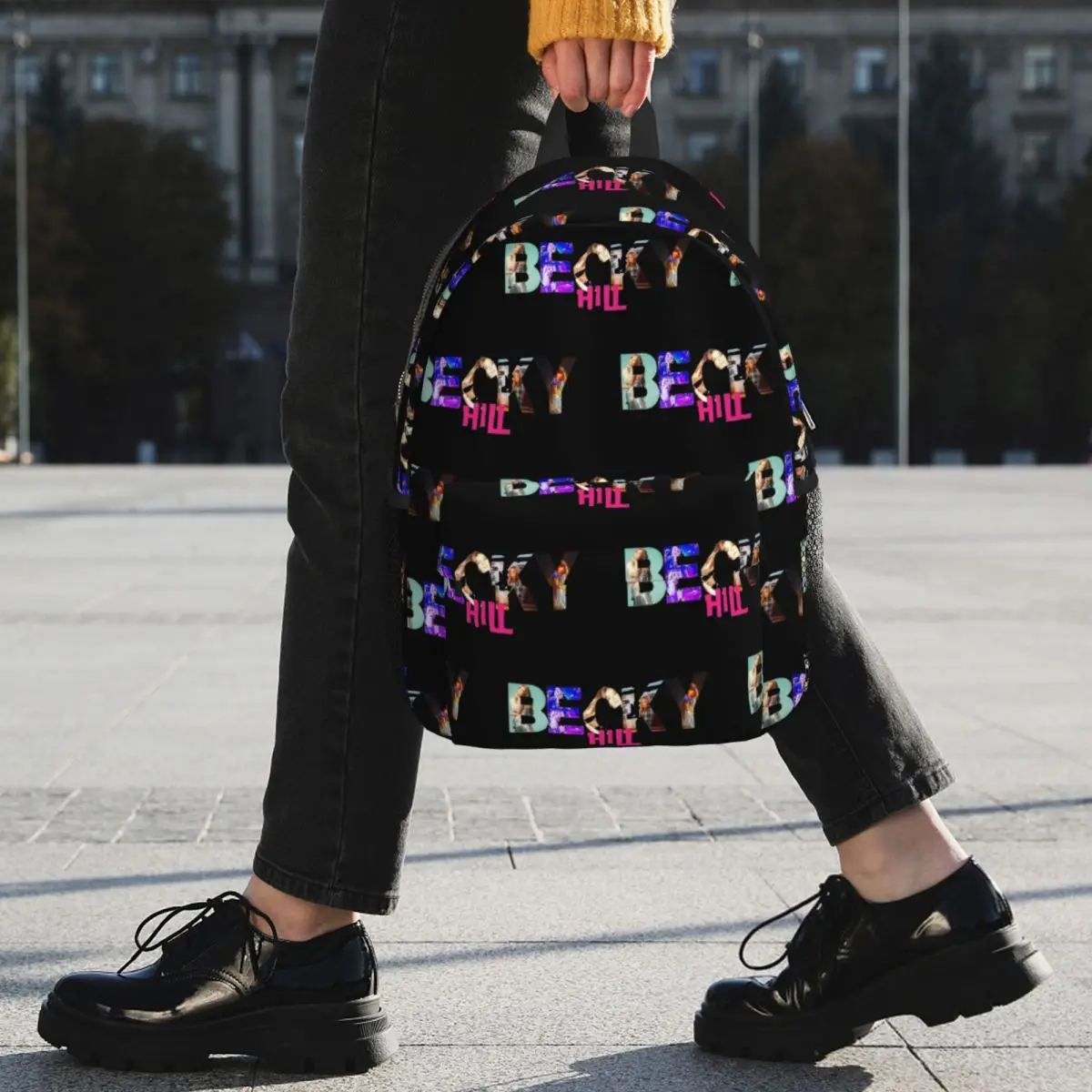 Becky Hill Classic Sticker Backpack Student BookBag Men Women School Bag Computer Shoulder Bags