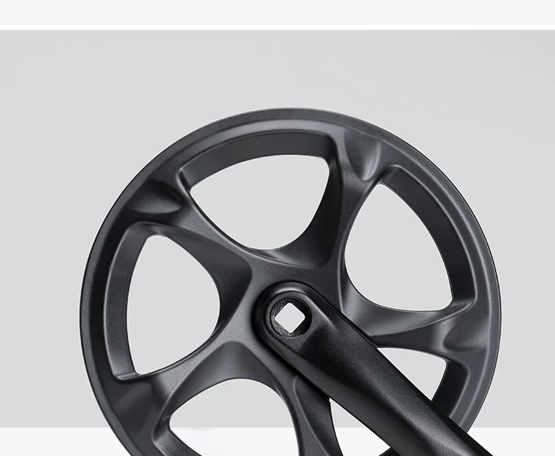 Fahrradkurbelgarnitur 52T Einzelkettenblatt Fahrrad 152mm Kurbelarmsatz für 6/7/8 Gänge City Bike, Fat Bike, E-Bike, Faltradzubehör – Detail 16