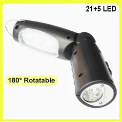 Multifunctional 2 in 1 Rechargeable LED Inspection Light Work Lamp Flash for Garage Camp Emergency