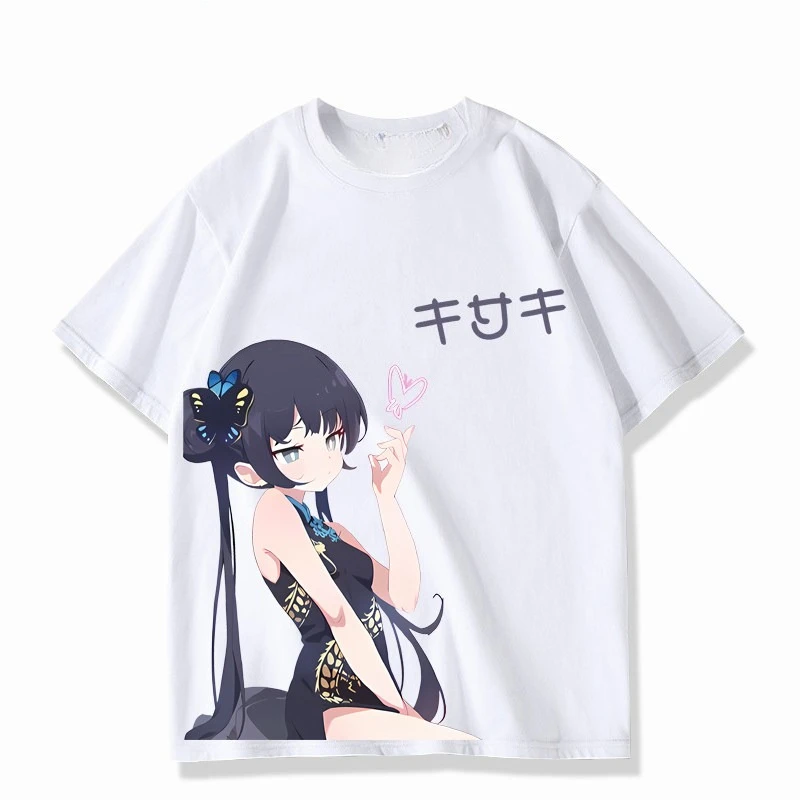 Blue Archive Cotton T-shirt personality Clothes New Model Anime T-shirt Yearround clothing Streetwear Short high quality Couples