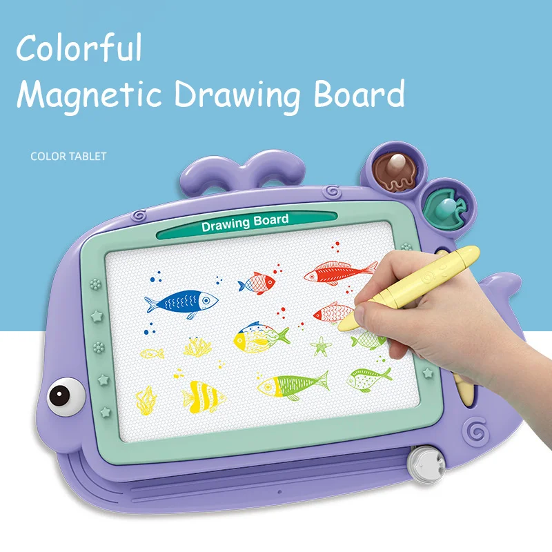 Cartoon Color Magnetic Doodle Drawing Board Toy Set For Kids, Early Education Learning Skill Development Toys For Toddlers