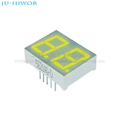 10pcs 0.56 inch 10Pins 5261AG 5261BG 2 Digit Bits 7 Segment Yellow-Green Chartreuse LED Digital Display Common Anode Cathode