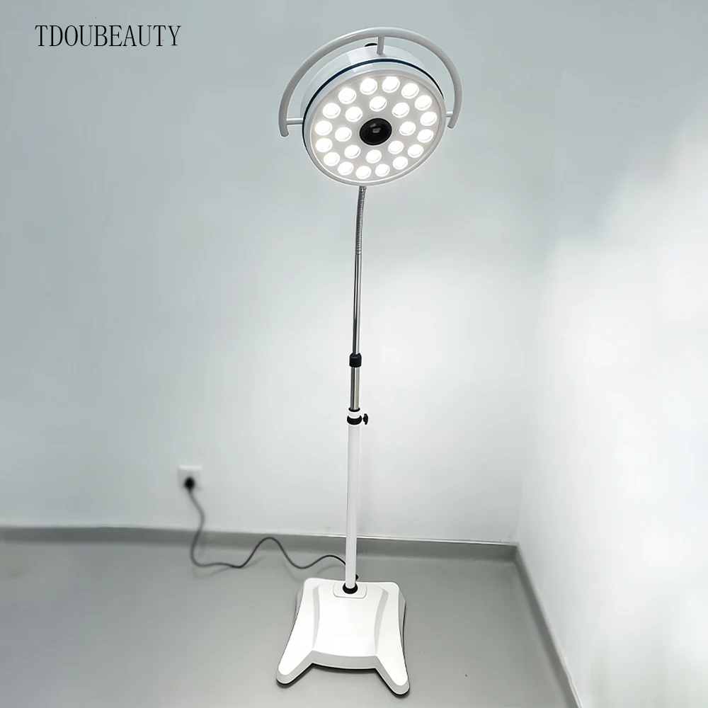 24-Hole LED Veterinary Examination Light, Movable Vertical Pet Operating Shadowless Lamp for Dental Clinic, Animal Surgical