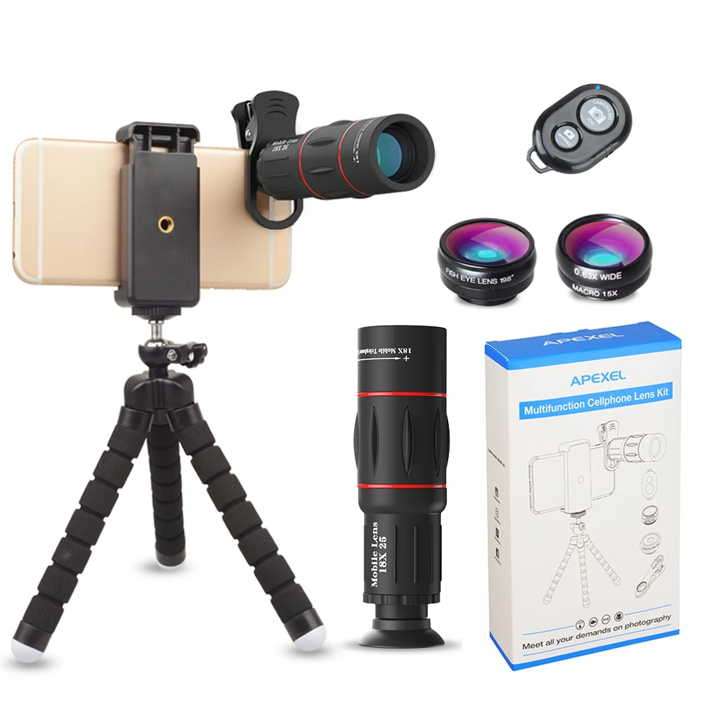 กระจกเลนส์กล้องโทรศัพท์สำหรับถ่ายภาพมาโคร T18XBZJ5แสง HD แบบใหม่สำหรับโทรศัพท์เลนส์กล้องถ่ายรูปฟิชอายมุมกว้างสำหรับถ่ายภาพ