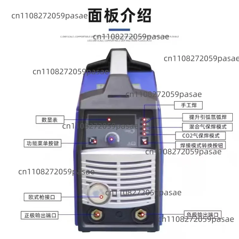 MIG-180GDM All-in-One Flux-Cored Self-Shielded Welding Machine for MIG/TIG/GMAW 220V