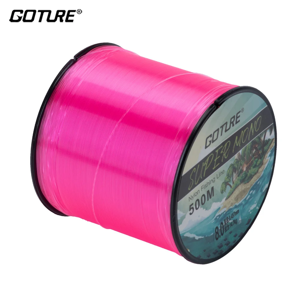 Goture Linha de Pesca 500m Monofilamento Nylon Forte