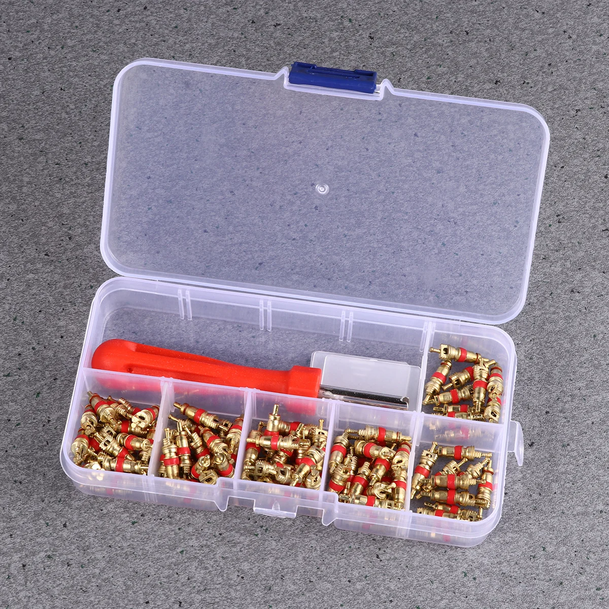 

101pcs Tire Core Wrench Removal Tool Set For Car Motorcycle Bike Truck Repair Valve Stem Air Release Adjustment Utility