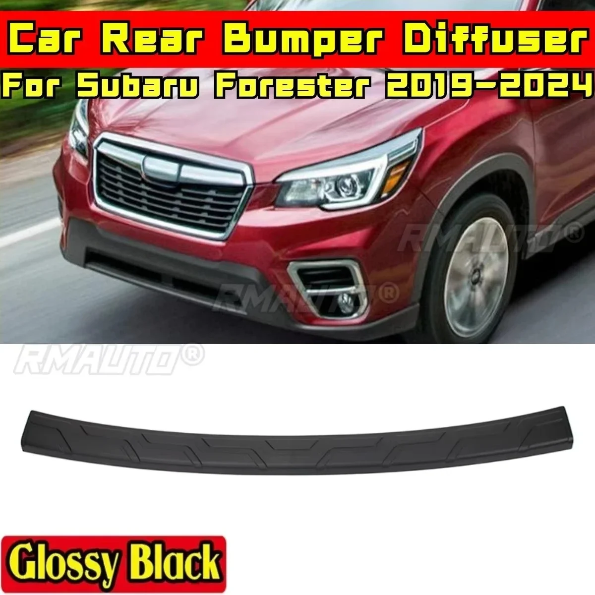 

Диффузор заднего бампера, совместимый с Subaru Forester 2019-2024, модификационная часть, задний сплиттер, спойлер, крышка, автомобильные аксессуары