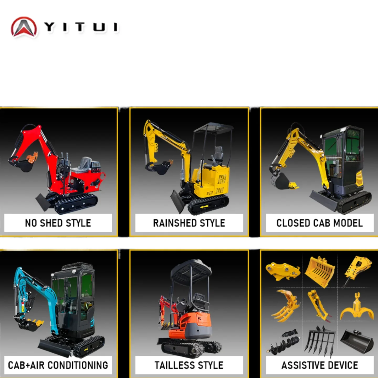 Escavatore Ce Euro 5 Mini motore Kubota personalizzato Scavatore compatto Escavatore idraulico Trattore agricolo Prezzo economico da 1,2 tonnellate