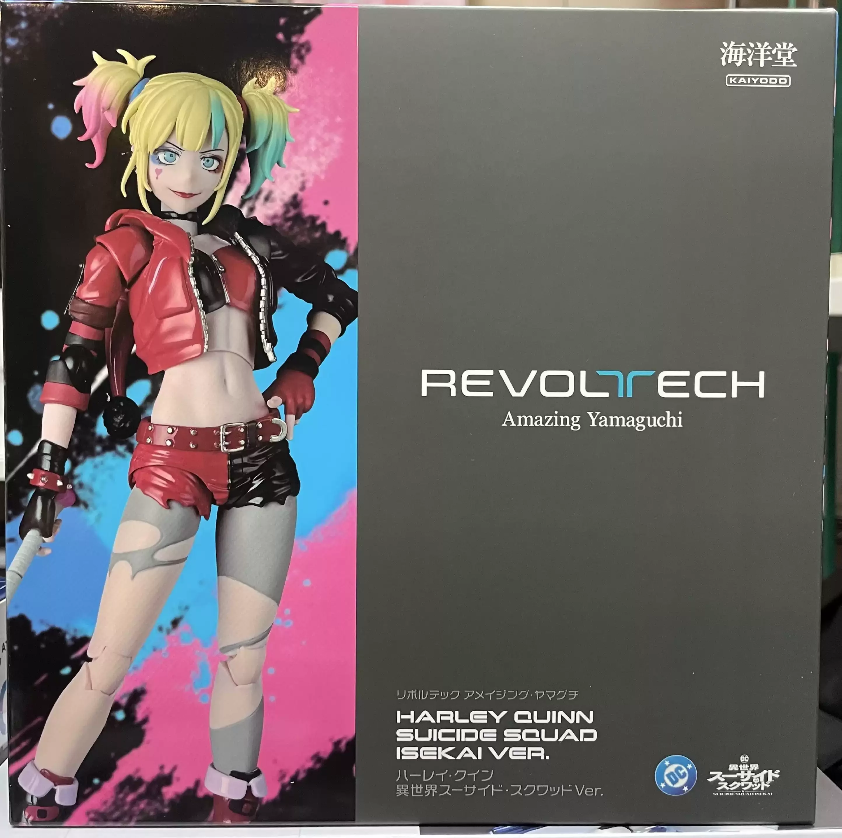 

[Доставка] Оригинальная фигурка Kaiyodo Revoltech Amazing Yamaguchi Harley Quinn Suicide Squad Isekai Ver. Фигурки персонажей аниме, коллекционные модели игрушек