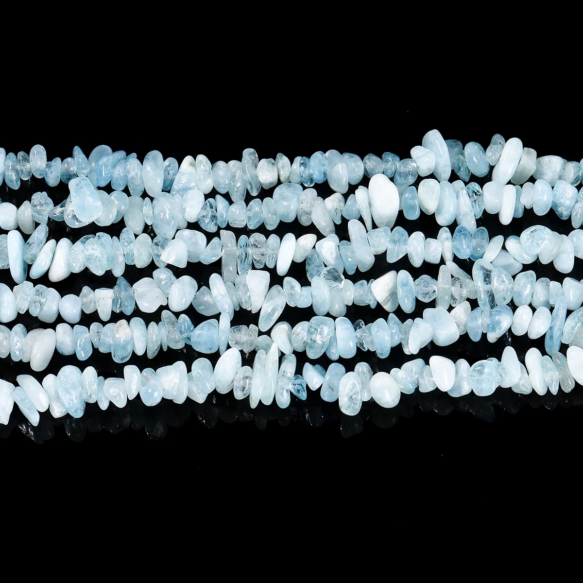 32" Inch Natural Stone Aquamarine Chips Beads Irregular Nugget Shape Bead for Jewelry Making Diy Necklace Bracelet Accessory view 4