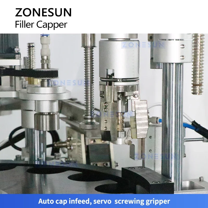 Zonesun-máquina automática de llenado y tapado de líquidos gruesos, monobloque, envasadora rotativa, ZS-AFC34