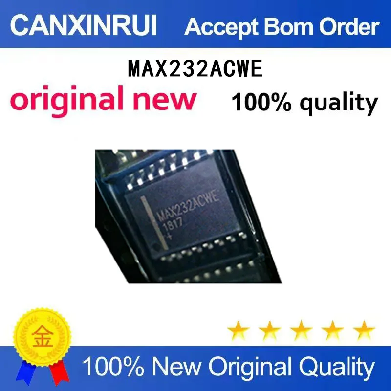 (5-100 Pieces) New original MAX232ACWE+T MAX232ACWE SOP16 spot chip